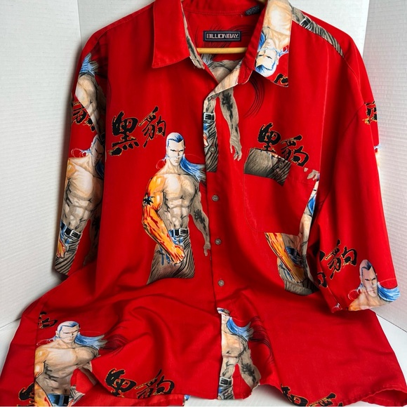 Billionbay button up shirt Anime men’s xxl - Picture 1 of 6